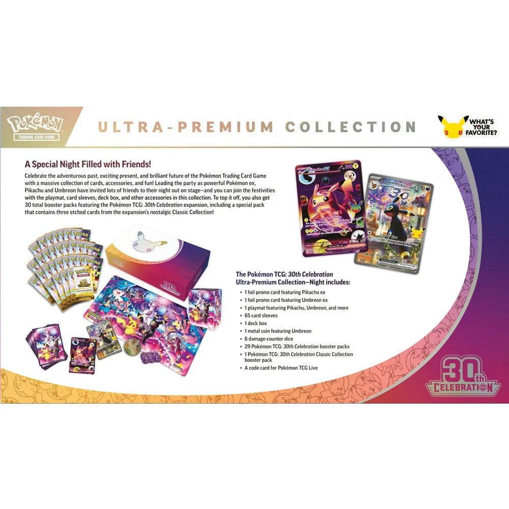 Pokémon 30th Celebration Ultra Premium Collection Night